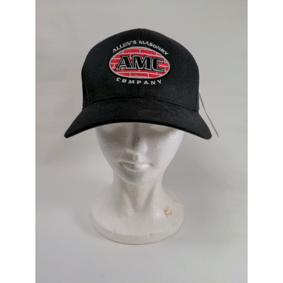 AMC Allen's Masonry Company Black Fitted Hat Size S-M New With Tag - Picture 1 of 9